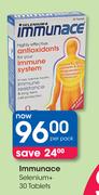 Immunace Selenium+ 30 Tablet-Per Pack