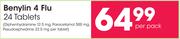 Benylin 4 Flu 24 Tablets-Per Pack
