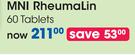 MNI RheumaLin 60 tablets-Per Pack