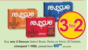 Rescue Select Blues, Stress Or Panic 20 Tablets-Per Pack