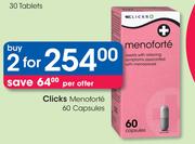 Clicks Menoforte 60 Capsules-For 2