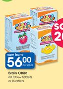 Brain Child 60 Chew Tablets Or Burstlets-Per Pack