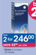 Clicks B Complex 120 Tablets-For 2