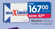 Maximor Advance For Men 4 Capsules-Per Pack