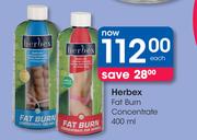 Herbex Fat Burn Concentrate-400ml Each