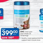 GNC Total Lean Lean Shake 25 16 Servings-Each