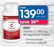 GNC Vitamin C 1000mg-90 Vegetarian Tablets Per Pack