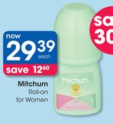 Mitchum Roll-On For Women-Each