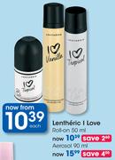Lentheric I Love Aerosol-90ml Each