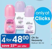 Oh So Heavenly Roll-On-4x50ml Per Offer