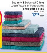 Clicks Loose Towels Or Facecloths-Each