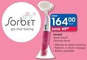 Sorbet Velvet Facial Cleanser Brush-Each