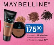 Maybelline Fit Me Foundation And A Powder-Per Offer