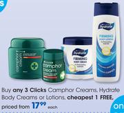 Clicks Camphor Creams/Hydrate Body Creams Or Lotions-Each