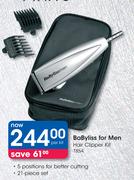Babyliss For Men Hair Clipper Kit T85A