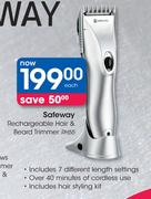 Safeway Recchargeable Hair & Beard Trimmer RH55-Each