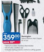 Remington Value Titanium Hair Clipper Kit HC335