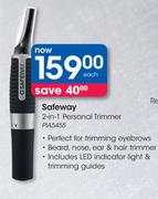Safeway 2 In 1 Personal Trimmer PIA5455-Each