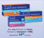 Clicks Tampons-Per Pack