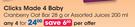 Clicks Made 4 Baby Cranberry Oat Bar-28g Or Assorted Juices-200ml-For 4