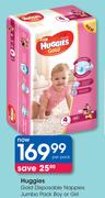 Huggies Gold Disposable Nappies Jumbo Pak Boy Or Girl-Per Pack