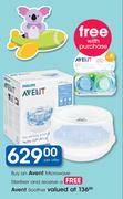 Avent Microwave Steriliser & A Free Avent Soother-Per Offer