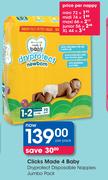Clicks Made 4 Baby DryProtect Disposable Nappies Jumbo Pack-Per Pack