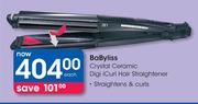 Babyliss Crystal Ceramic Digi iCurl Hair Straightener-Each