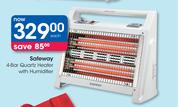 Safeway 4 Bar Quartz Heater With Humidifier-Each