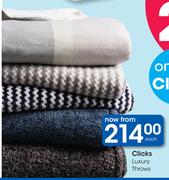 Clicks Luxury Throws-Each