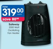 Safeway 2000 Watt Oscillating Fan Heater-Each