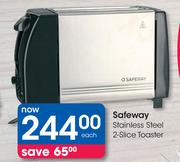 Safeway Stainless Steel 2-Slice Toaster-Each