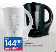 Safeway Plastic Cordless Kettle-Each