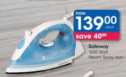 Safeway 1600 Watt Steam Spray Iron