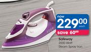 Safeway 2000 Watt  Steam Spray Iron