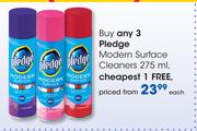 Pledge Modern Surface Cleaners 275ml-Each