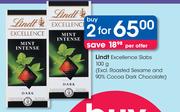 Lindt Excellence Slabs-2 x 100g