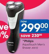 Philips AquaTouch Men's Shaver AT610-Each