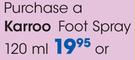 Karroo Foot Spray-120ml Each