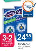 Benylin Wet Cough Syrup-50ml Each