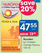 Nurofen For Children Orange Flavour-100ml