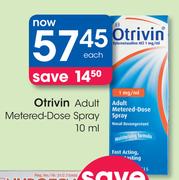 Otrivin Adult Metered-Dose Spray-10ml