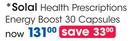 Solal Health Prescription Energy Boost 30 Capsules