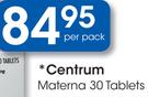 Centrum Materna 30 Tablets-Per Pack