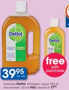 Dettol Antiseptic Liquid-750ml Per Offer