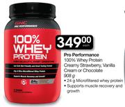 Pro Performance 100% Whey Protein Creamy Strawberry, Vanilla Cream Or Chocolate-908g Each