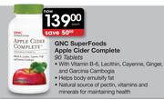 GNC Super Foods Apple Cider Complete-90 Tablets Each