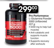 Pro Performance L-Glutamine Powder 5000 Unflavored-227g Each