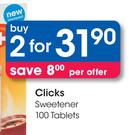 Clicks Sweetener-2x100 Tablets