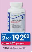 Clicks L-Glutamine-2x125g